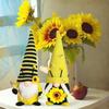 Bee Festival Sunflower Gnome Ornaments - Faceless Rudolph Doll Decor