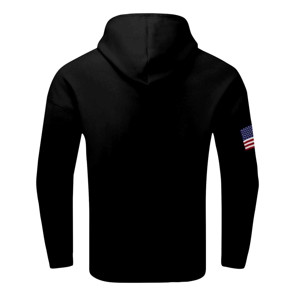 Casual Letter Print Men's Loose Hoodie
