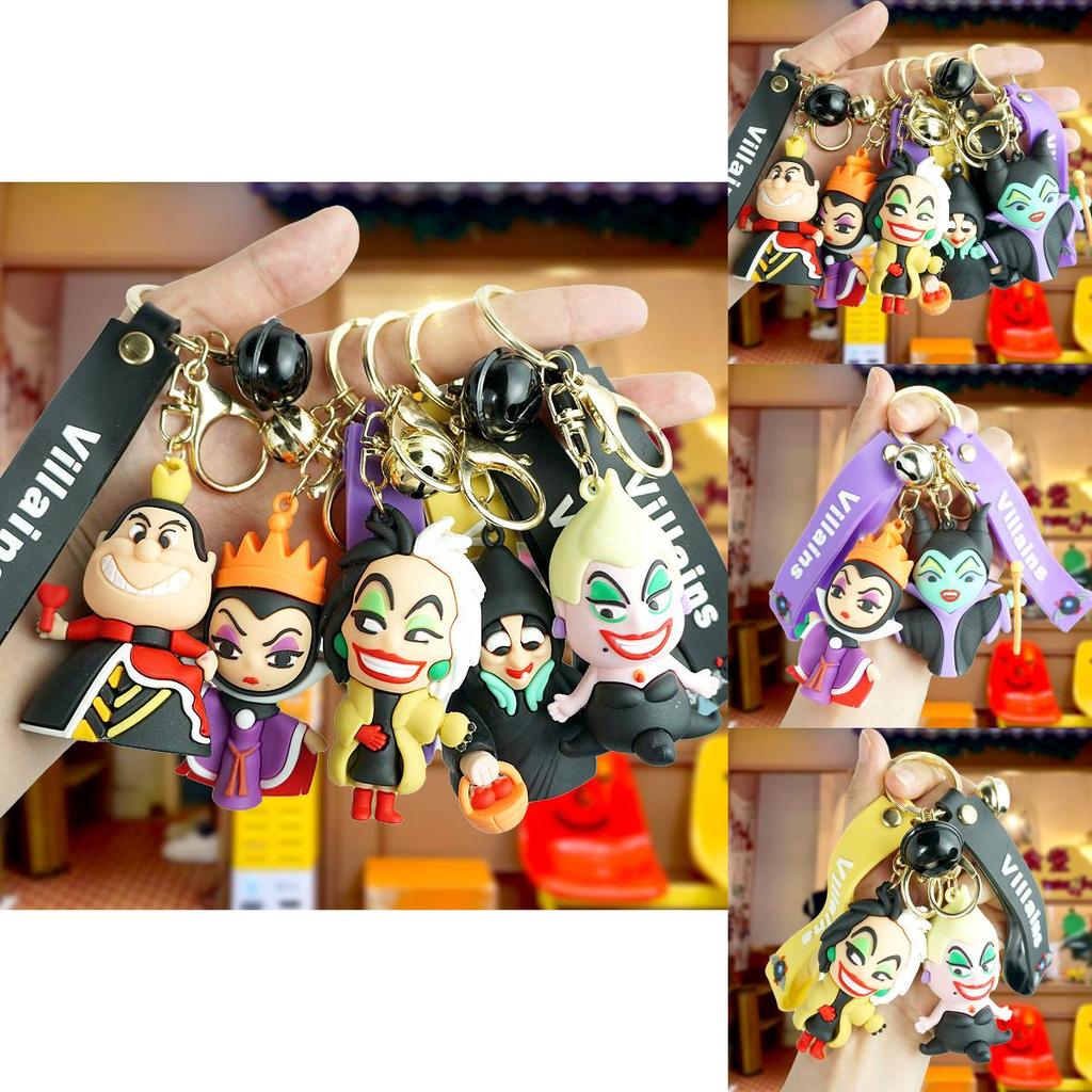 Cute Cartoon Villain Witch Keychain Unique Pvc Bag Charm For Men And Women