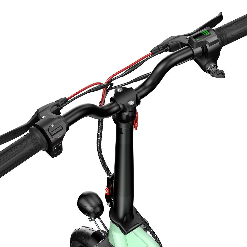 iScooter Skládací elektrická koloběžka I12, 500W, 36V 7.5Ah, 25km/h, dojezd 35km, dvojité odpružení, 12" pneumatiky, městská dojížděcí e-koloběžka
