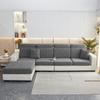 Korsmönster Soffa Sits Kuddfodral Jacquard Stolsfodral Hörn L - Form Soffskydd Slipfodral Stretch Tvättbar Avtagbar