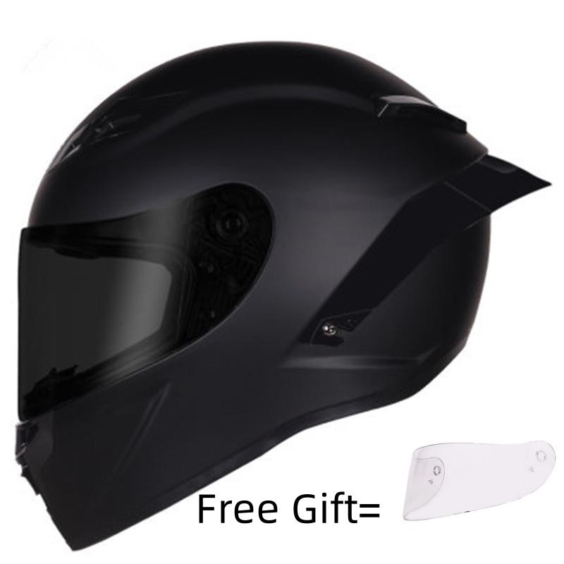 Full Face Motorcycle Helmet Dual Shield Tail Protection Extra Lens Included Sizes S M L XL Enhanced Safety And Comfort