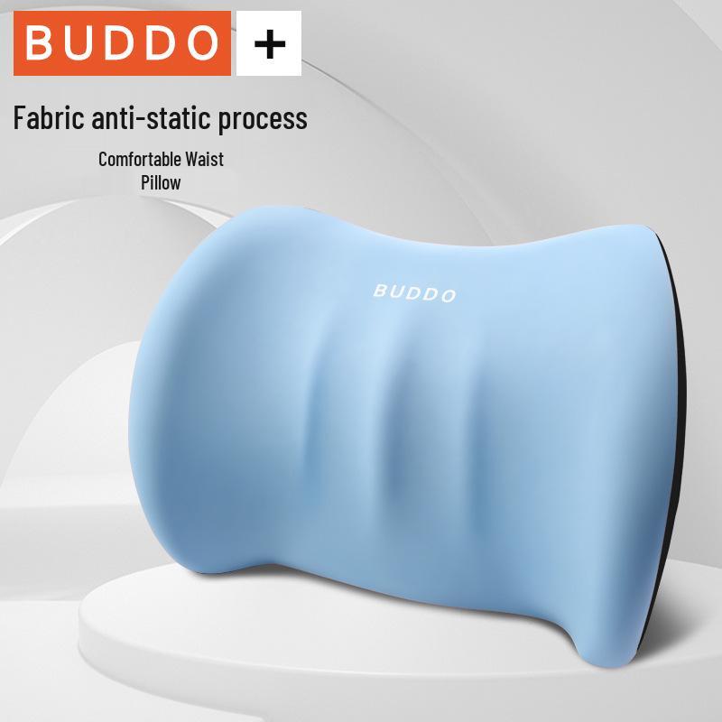 Car Headrest & Lumbar Support Memory Foam Pillow Set for Driver's Seat