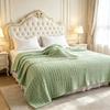 Waffel-Fleece-Decke Jacquard Weiche Warme Überwurfdecke für Bett Sofa Couch Nickerchen Abdeckung