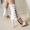Women's Cool Boots Style Strap Stiletto Strap Plus Size 34-48 Women's Shoes