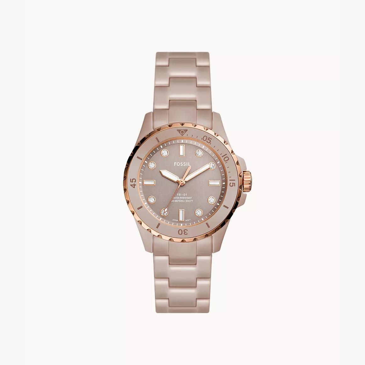 Fossil Women`s Fb-01 Quartz Watch Salted