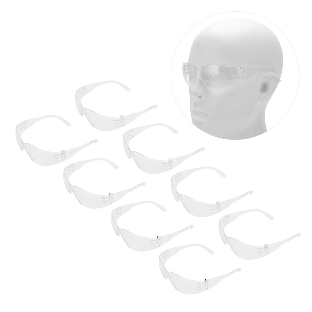 8pcs Safety Goggles AntiImpact Dustproof Eyes Protector for Riding Woodworking Construction Work