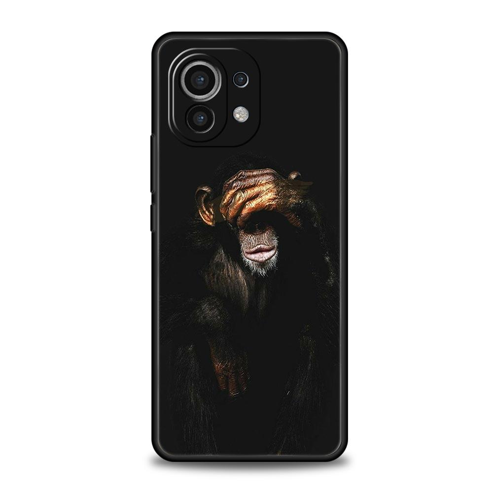 

Cute Funny Monkey Phone Case For Xiaomi 17 14 15 13 14T 13T 12T 11T Pro 12 11 Lite Poco X7 X5 X3 NFC F7 F6 Soft Cover Poco F6