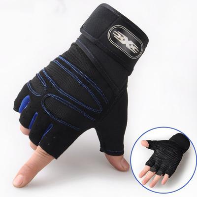 Half-Finger Weightlifting Non-Slip Gloves - 1 Pair Breathable Fitness Gloves For Dumbbell, Strength Training, Riding, Cycling