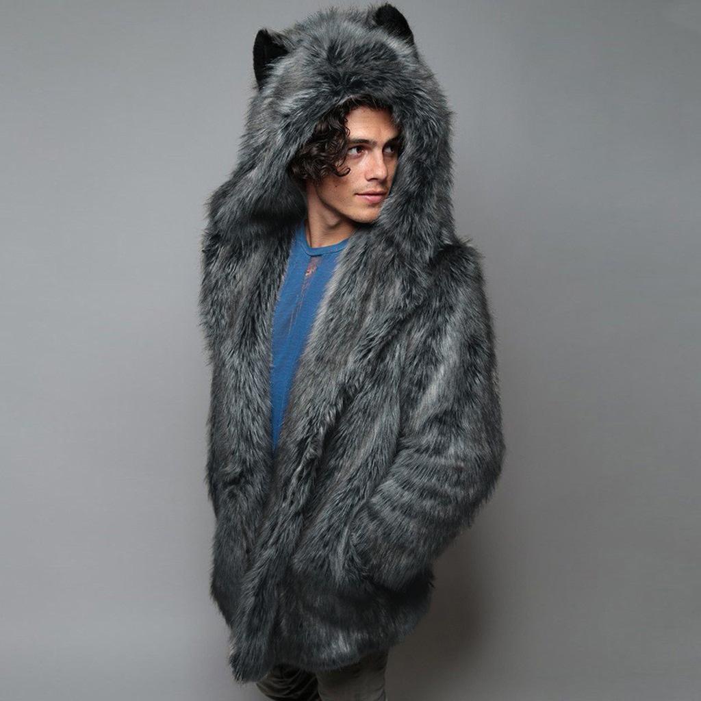 Mote Herre Varm Tykk Frakk Jakke Yttertøy Cardigan Overfrakk