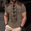 Men's Short Sleeved T-shirt 3D Printed Trendy Round Neck Top Short Sleeved T-shirt