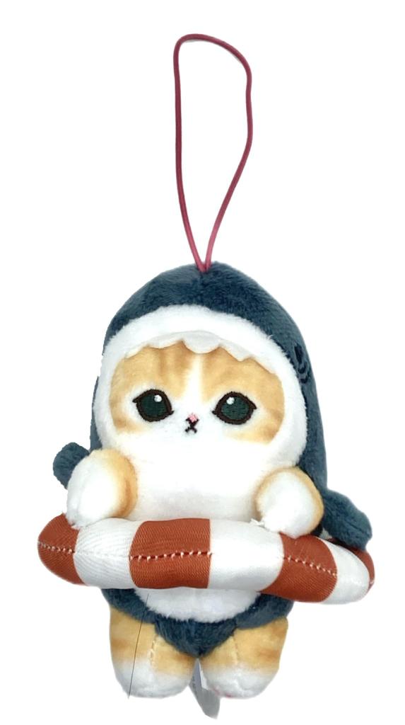 mofusand Shark Cat & Killer Whale Cat Mascot ~Enjoy with a Float~ Approx. 11cm (Shark Cat)