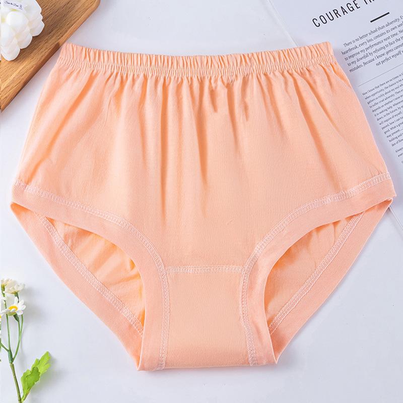 2 STÜCK Weiche Übergröße Slips Damen Unterhosen Baumwollslips Unterwäsche Atmungsaktiv Hohe Taille Bequeme Slips