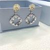 Seiko Swallows Pearl Flower Earrings - Elegant Fairy-Inspired Style for Women