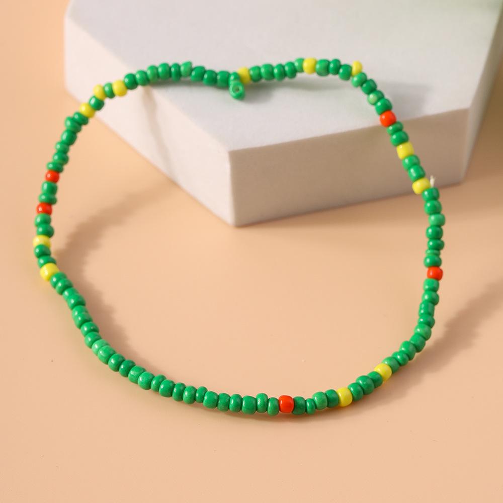 Summer Bohemian Rice Bead Anklet - Fresh European & American Beach Style
