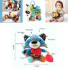 Soft And Colorful Plush Stuffed Toy For Infants With Multiple Textures And Teether For Sensory Play