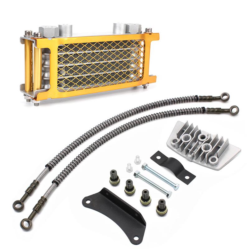 Motorcycle Radiator Oil Cooler Set Oil Cooling For 50 70 90 110 125 140cc  Monkey Bike DAX Pocket Bike ATV Motocross Dirt Bike