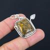 925 Sterling Silver Fruit Jasper Stone Elegant Sister Birthday Pendant Jewelry