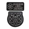 Pirate Shield Embroidered Velcro Patch Armband