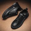 Men Casual Leather Shoes Fashion Formal Dress Shoes British Style Ankle Shoes Breathable Comfortable Oxfords for Male