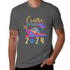 Funny Cruise Squad 2024 Tshirt Plus Size Simple Casual Top Tshirt
