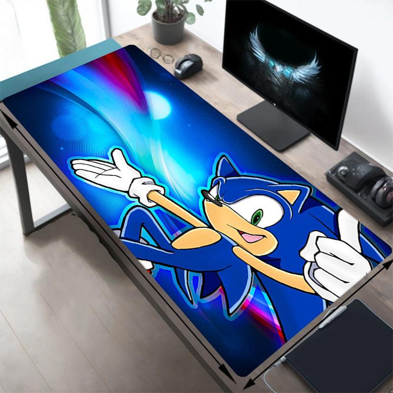 1pc Sonic Hedgehog Game Mouse Pad Large Desk Mat Keyboard Ergonomic Office Rubber PC Non-slip Anti-fray Home Y82719