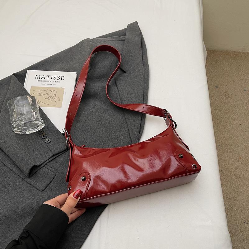 

Casual commuter large capacity bag women s summer fashion trend messenger bag shoulder tote bag бордовий