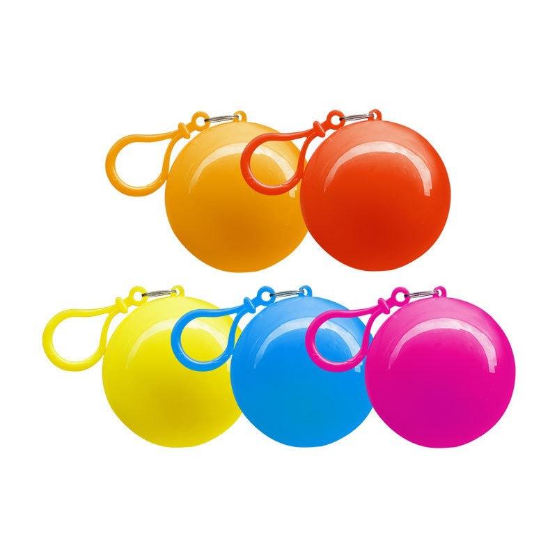 

Compact Disposable Raincoat with Keychain, Portable Compressed Poncho Ball for Travel Camping Hiking – Hangable Waterproof Gear 3pcs