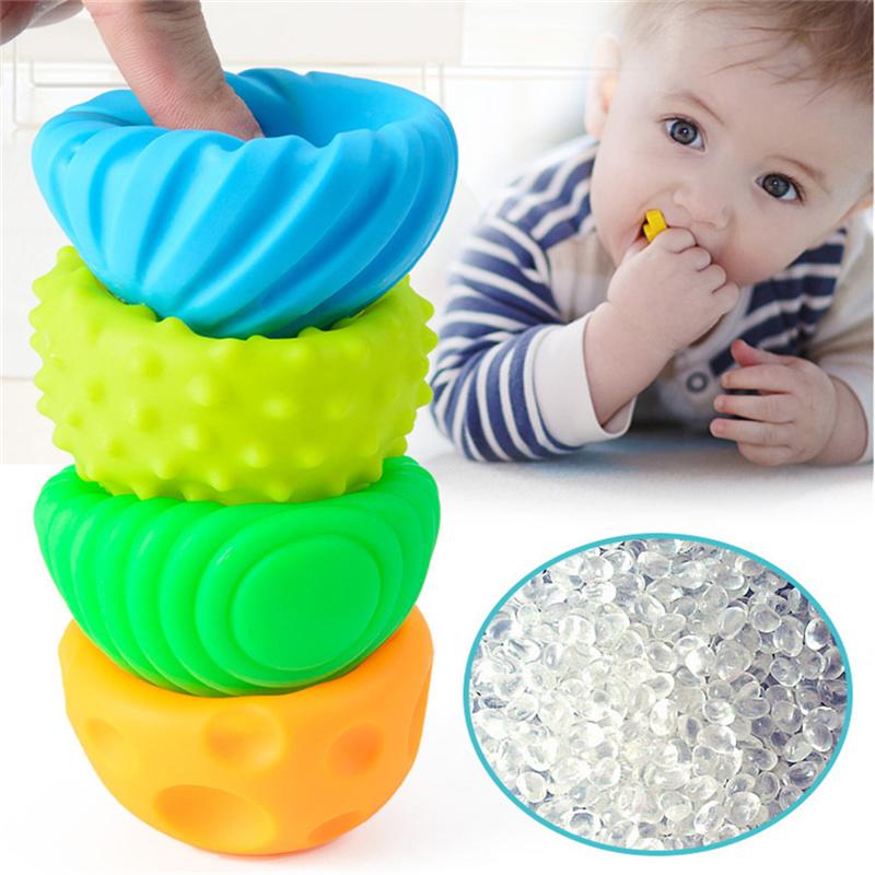 Sensory Balls Infant Toy Rattles Toy Textured Hand Touch Grasp Massage Ball Infant Senses Development Playthings Designed For Babies 0 12 M Games