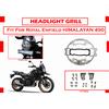 SS "Black & Silver Headlight Grill Fit for Royal Enfield Himalayan 450"