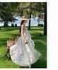 Fairy Floral Spaghetti Strap Summer Dress for Beach Vacations