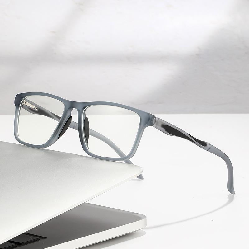 Anti Blue Light Reading Glasses Spring Foot Ultra Light High Definition for Middle Aged Elderly 6109