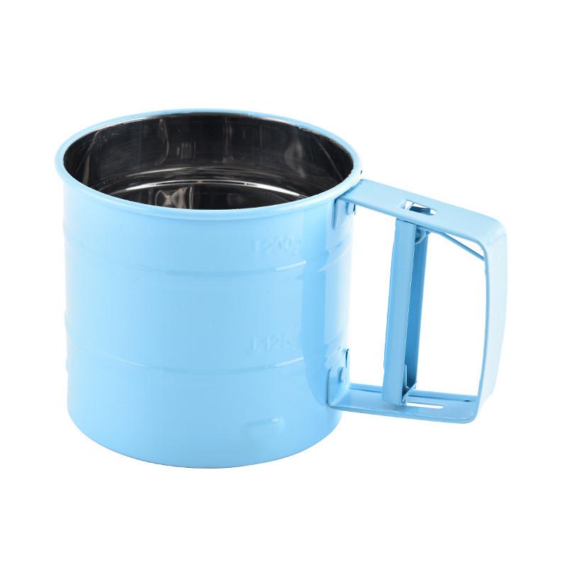 Stainless Steel Mesh Flour Sieve With Adjustable Handle For Home Baking And Food Preparation