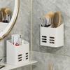 Badezimmerregal, Make-up-Aufbewahrungs-Organizer, kein Bohren, Toilettenartikel-Regale, Wandhalterung, Kamm, Hautpflegeprodukt-Rack, Badezimmer-Zubehör