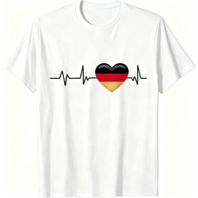 I Love Germany Pattern Print Kids T-shirt Summer Girls Boys Casual Fashion Tops Kids O-Neck Short Sleeve T-shirt Clothing