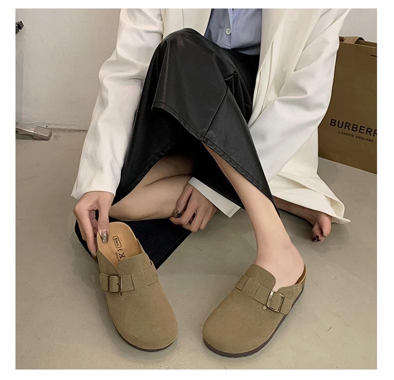 Women's 4.5cm Birkenstock Spring 2025 Closed-Toe Thick-Soled Mule Sandals Suitable for Outdoor and Leisure Activities