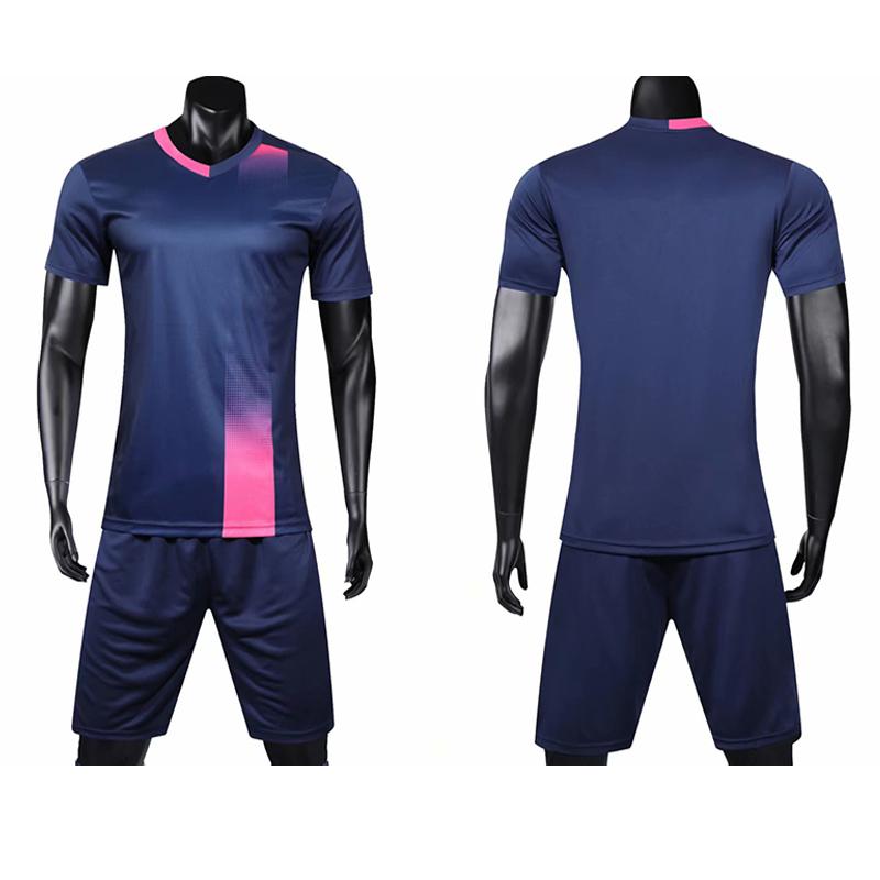

Men Short Sleeve Red Soccer Jersey Set Yellow Adult Football Uniform Man Green Team Soccer Shirt KIDS 22 темно-синий