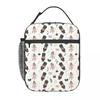 Nutcracker Ballet Christmas Theme Pattern Insulated Lunch Bag for Women Kids Portable Food Boxes Thermal Lunch Box Tote