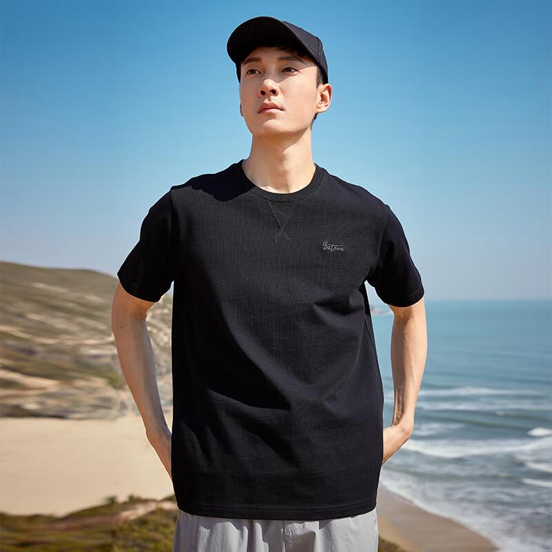 Tuoluzhe Men s Embroidered Pure Cotton T-Shirt M