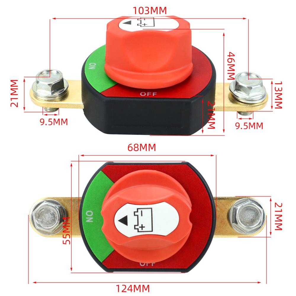 300A 12-48V Battery Disconnect Switch for Car RV Boat