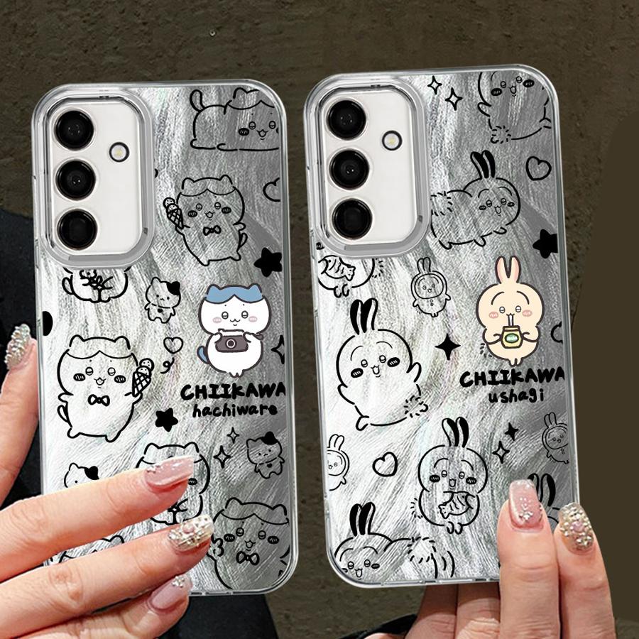 Soft Shell Phone Case for Samsung Galaxy A23 A13 A14 A55 A21s A24 A15 A16 A33 A34 A35 A36 A26 A51 A52 Cartoon Chiikawa