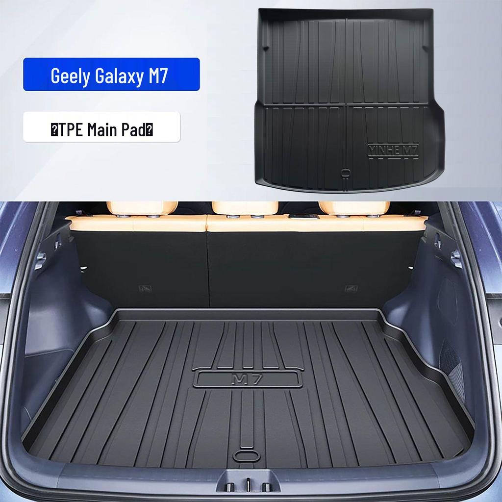 Compatible TPE Trunk Mat for 26 Galaxy M7 Models - Tail Box Mat for Car Modification Accessories.