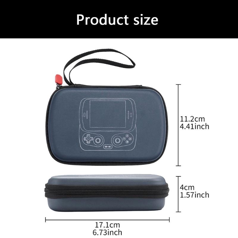 Storage Bag Carrying Case for RG Slide Scratchproof Handheld Game Console Shockproof Protector Case with Mesh Pocket