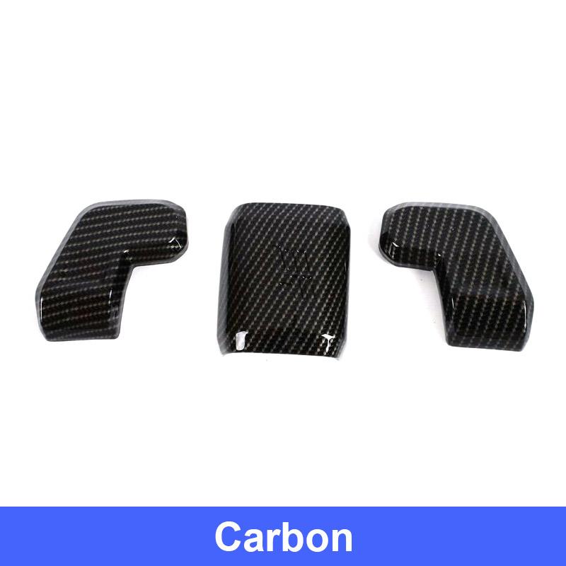 Vtear For Jetour T2 Traveler -2024 Gear Shift Cover Carbon Fiber Style Anti-Scratch ABS Interior Protective Accessories Part