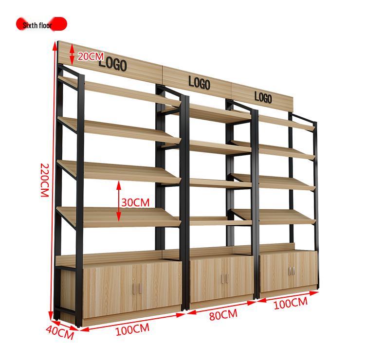 Multi-Layer Slanted Display Stand for Cosmetics and Snacks