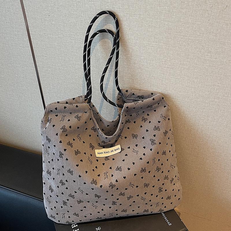 Lazy Style Large-capacity Single-shoulder Tote Bag for Student Commuting To Class