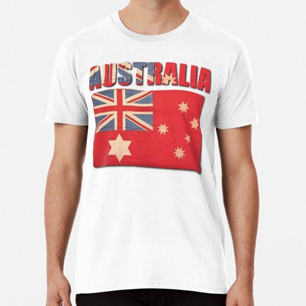 Australia with the Red Ensign Flag TShirt Made in Australia Unisex T-Shirt S