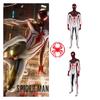 Spider-man Ps5 Miles Morales T.r.a.c.k. Costume da Cosplay Bianco per Adulti