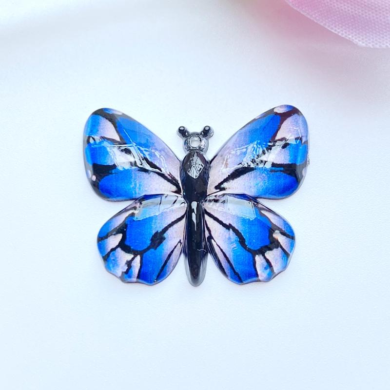 

10pcs New Cute Acrylic Mini Butterfly Pattern Flat Back Cabochon Scrapbook Kawaii DIY Embellishments Accessories Home Decor