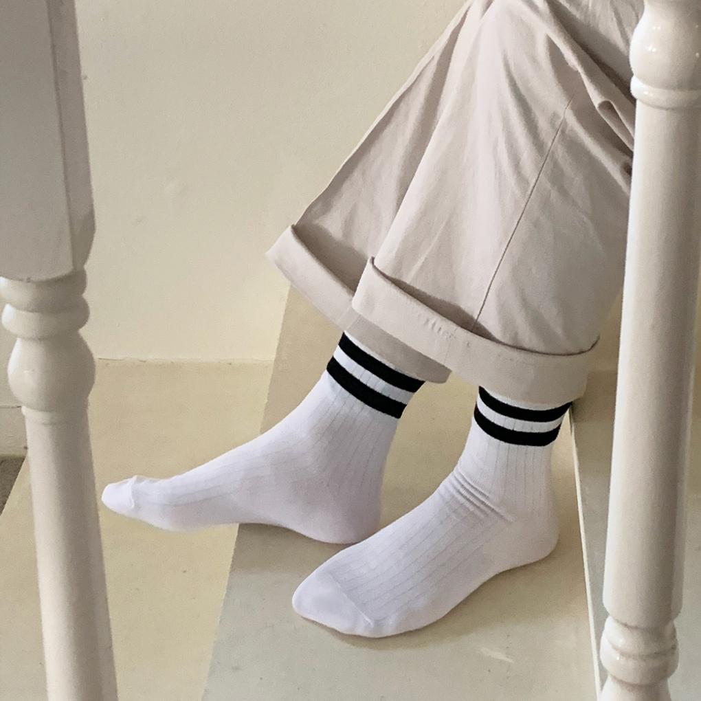 10 Pairs of Men's 2-point Mid-calf Socks